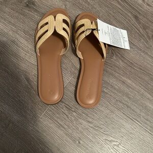 H&M Women's Raffia Sandals - Tan